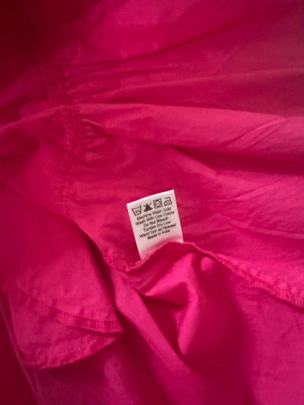 Caroline Constas Hot Pink Flutter Sleeve Cotton Dress size medium - Picture 8 of 9